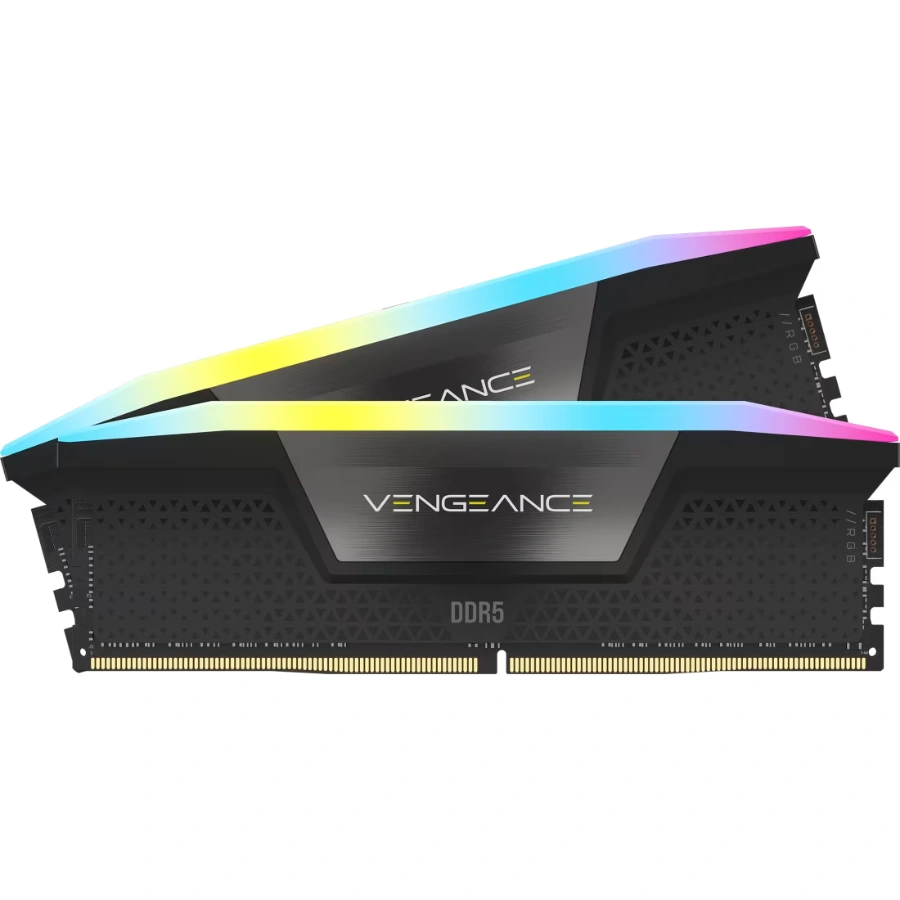 Vengeance-RGB-D695 Kit Memoria RAM Corsair VENGEANCE RGB - 48GB (2x24GB), DDR5, 5200MHz, CL38, RGB, Intel XMP3.0 - Negro - Imagen 1
